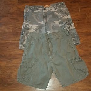 Bundle of 2 cargo shorts both size 36